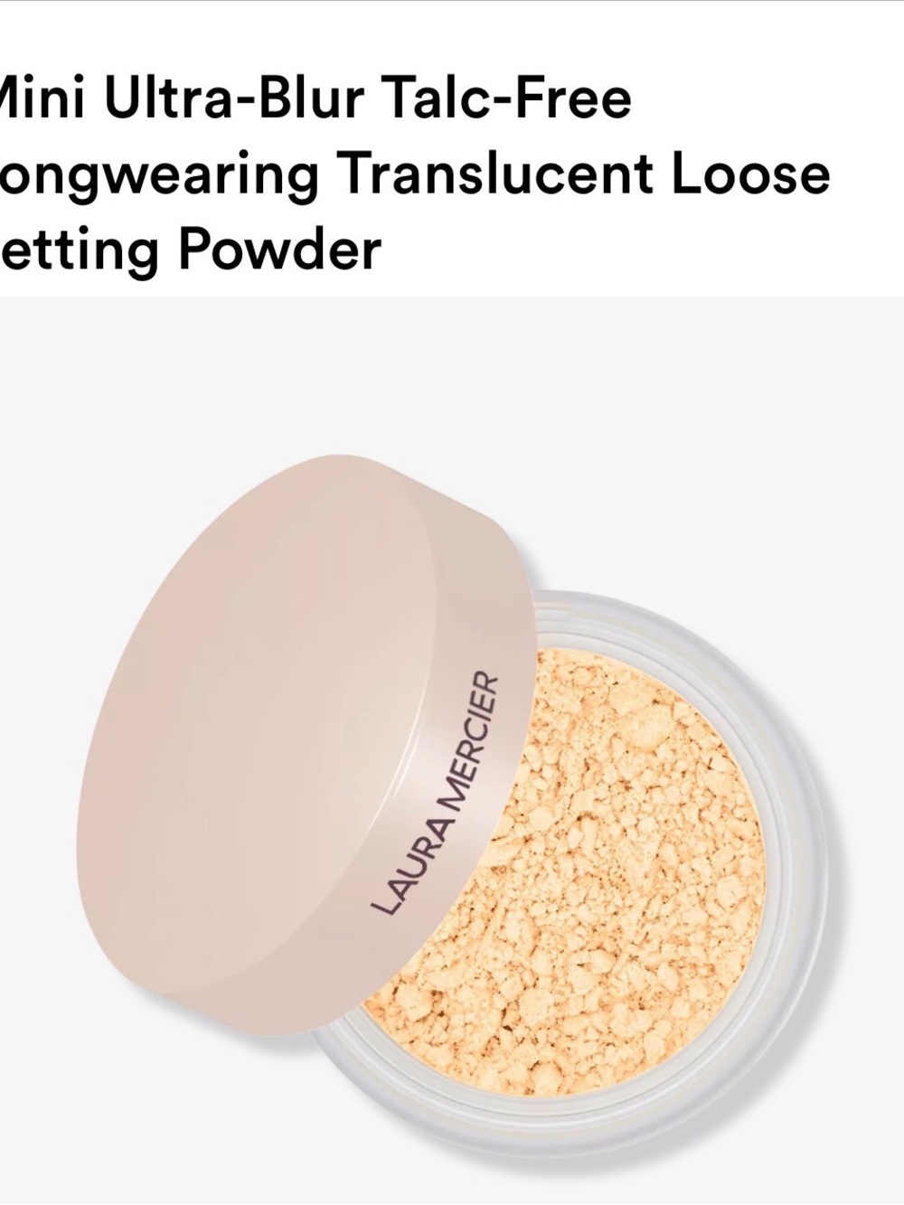 laura mercier Mini Ultra-Blur Translucent Loose Setting Powder - Translucent